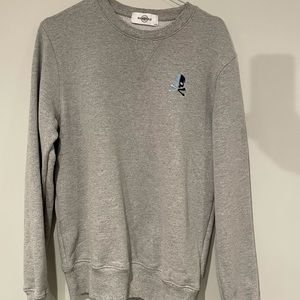 SOULCYCLE Skull Embroidery Crop Sweatshirt